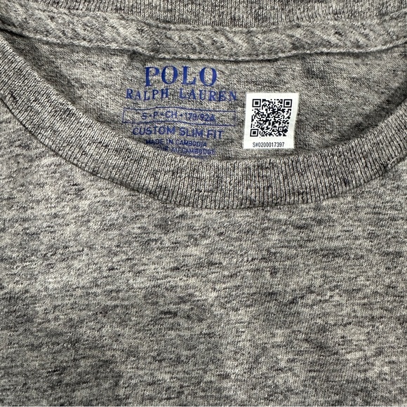 {preloved}Polo by Ralph Lauren Heather Gray Men's Tee - Picture 3 of 3